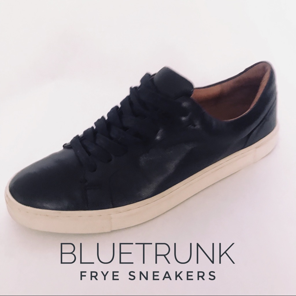 Frye Black Nappa Leather Lace Up